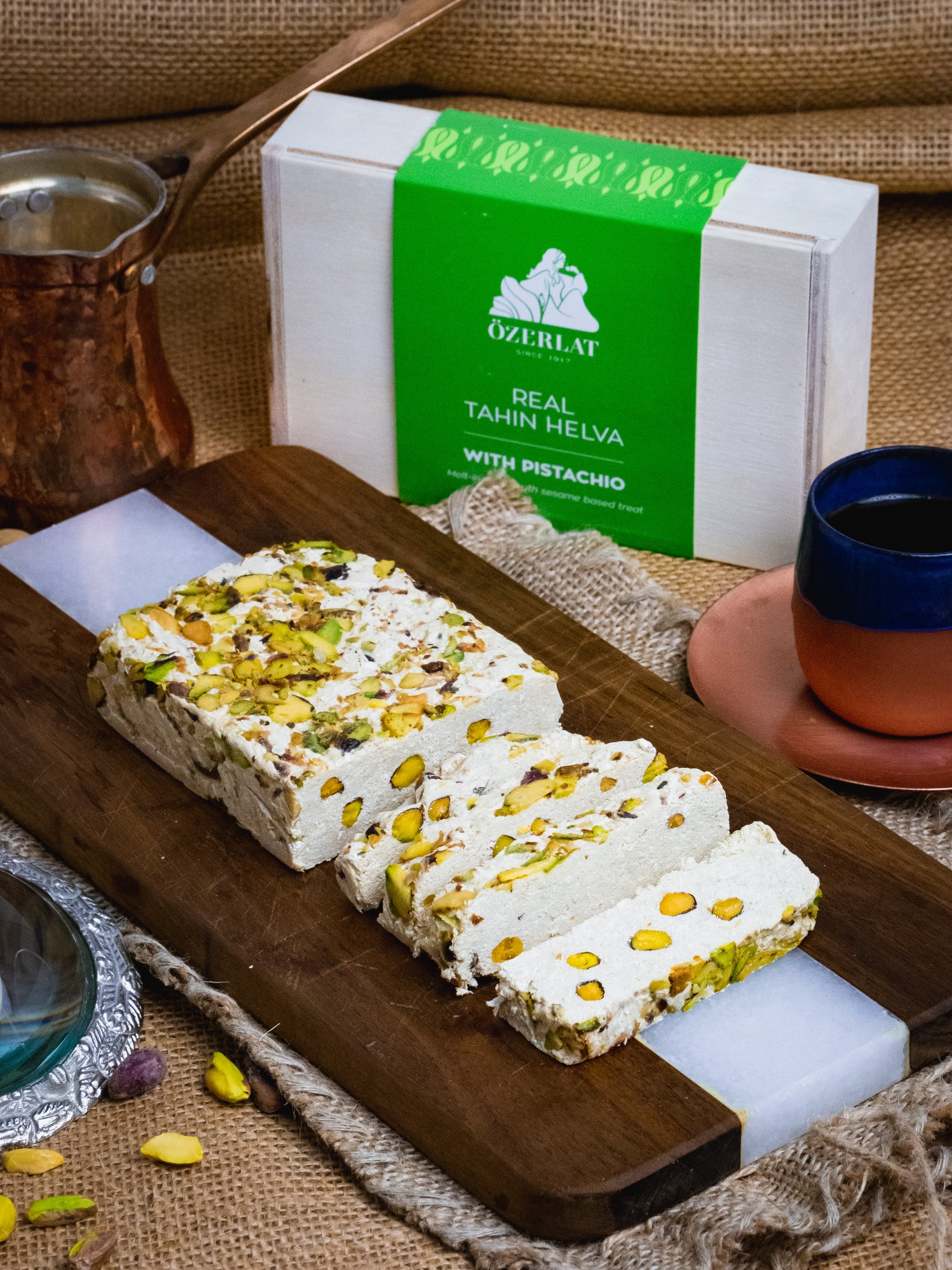 Halva Tahini Saveur Pistache 300gr Ozerlat